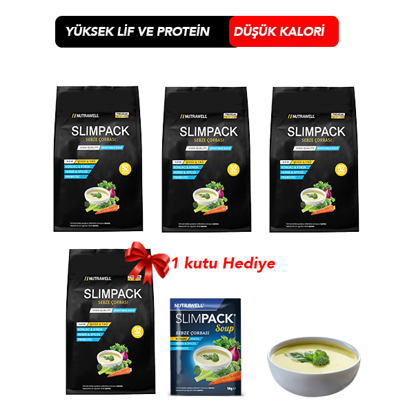 SLIMPACK Diyet Çorba 4Lü