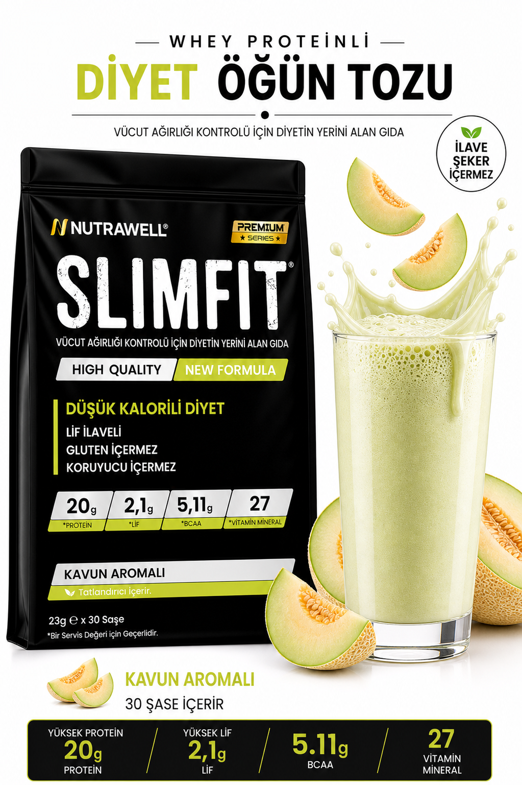 SLIMFIT Kavun Aromalı